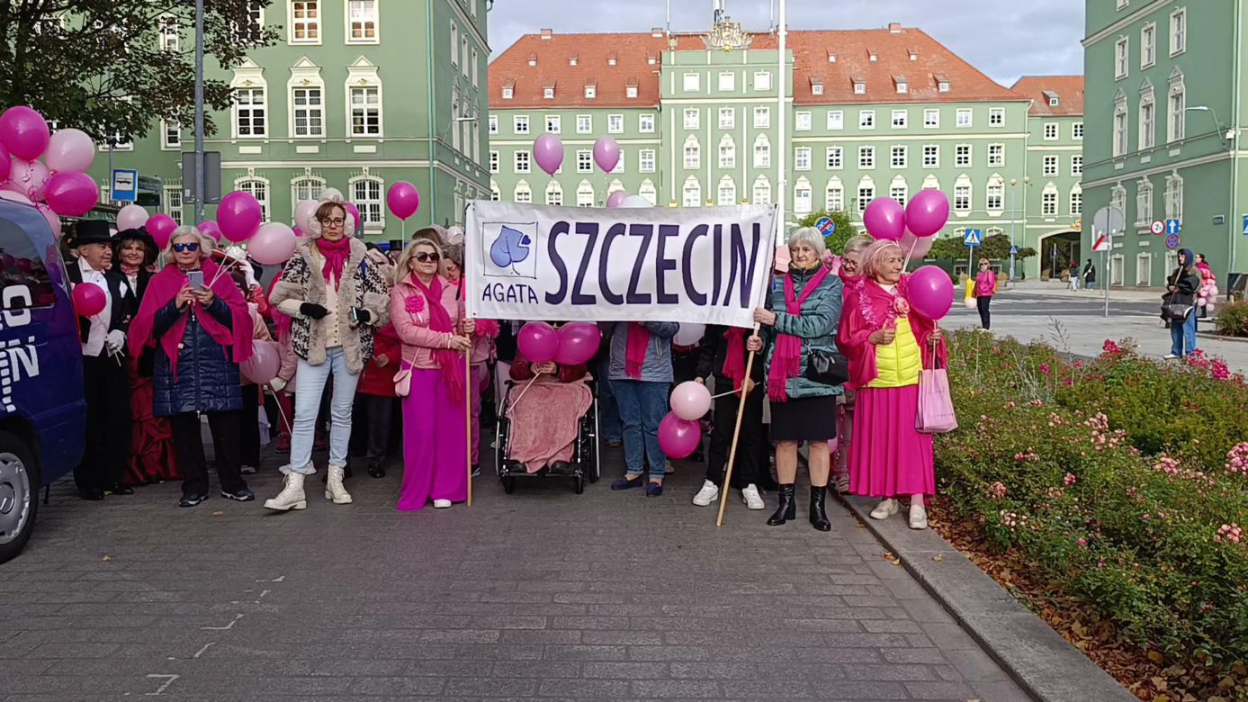 Marsz Różowej Wstążki w Szczecinie