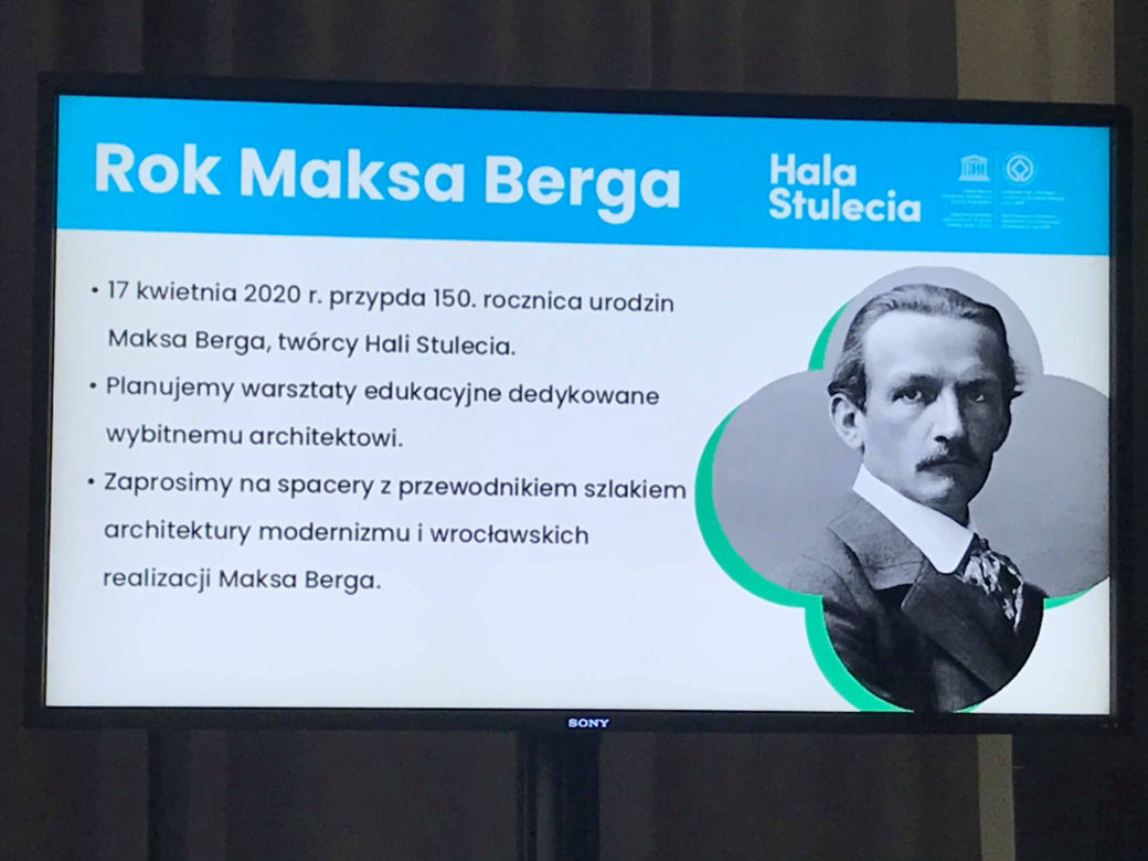 Hala Stulecia będzie oferowała więcej dla turystyki i edukacji.