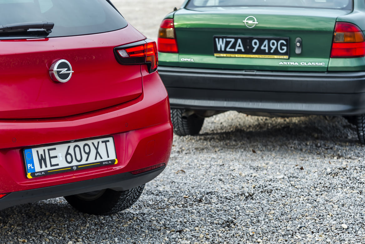 Opel Astra K 1.2 Turbo 130 KM Elegance & Opel Astra Classic F 1.4 8V 60 KM GL Base