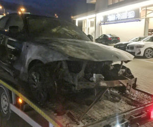 Pożar BMW 118d E81. Auto spłonęło na Podkarpaciu