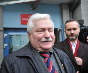 Lech Wałęsa z synem Jarosławem