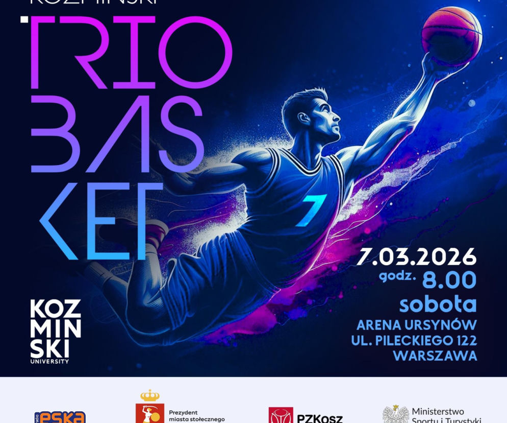 Koźmiński Trio Basket 2026 już 7 marca. Wstęp całkowicie bezpłatny!