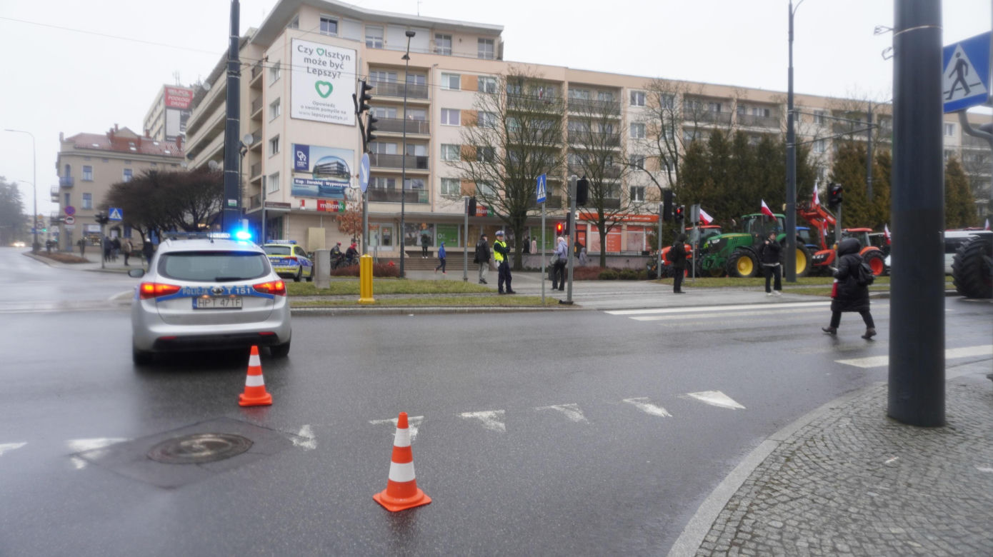 Protest rolników w Olsztynie, 20 lutego