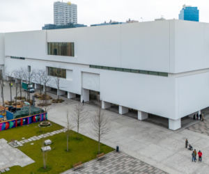 Nowe Centrum Warszawy zimą