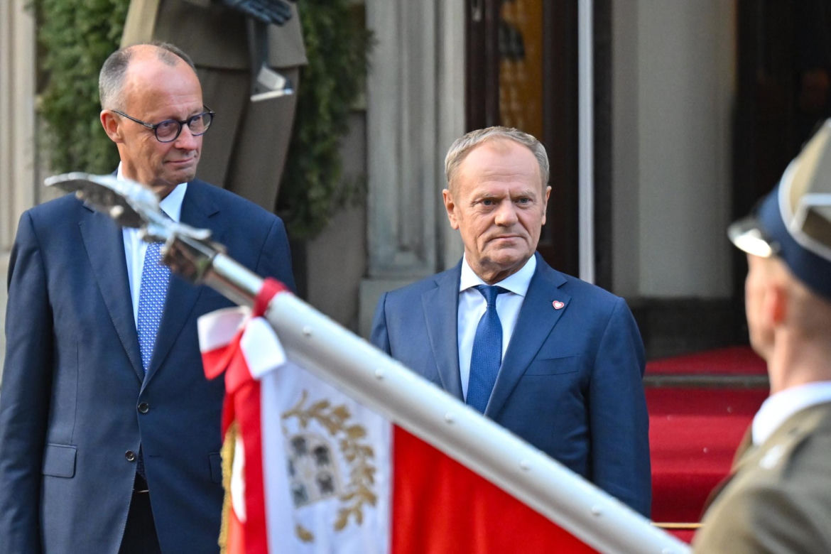 Premier Donald Tusk oraz kanclerz Niemiec Friedrich Merz 