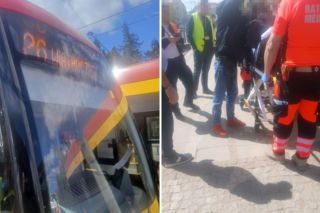 Dramatyczna akcja ratunkowa w tramwaju. Pasażerka nagle upadła i dostała drgawek!