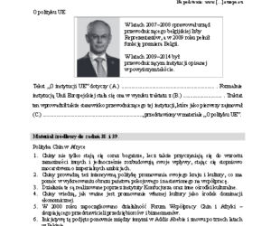 Matura rozszerzona WOS 16