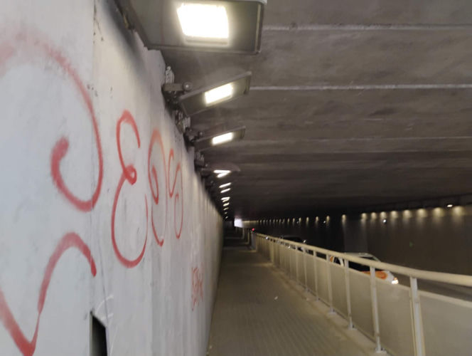 Bród i smród w tunelu pod torami w Siedlcach
