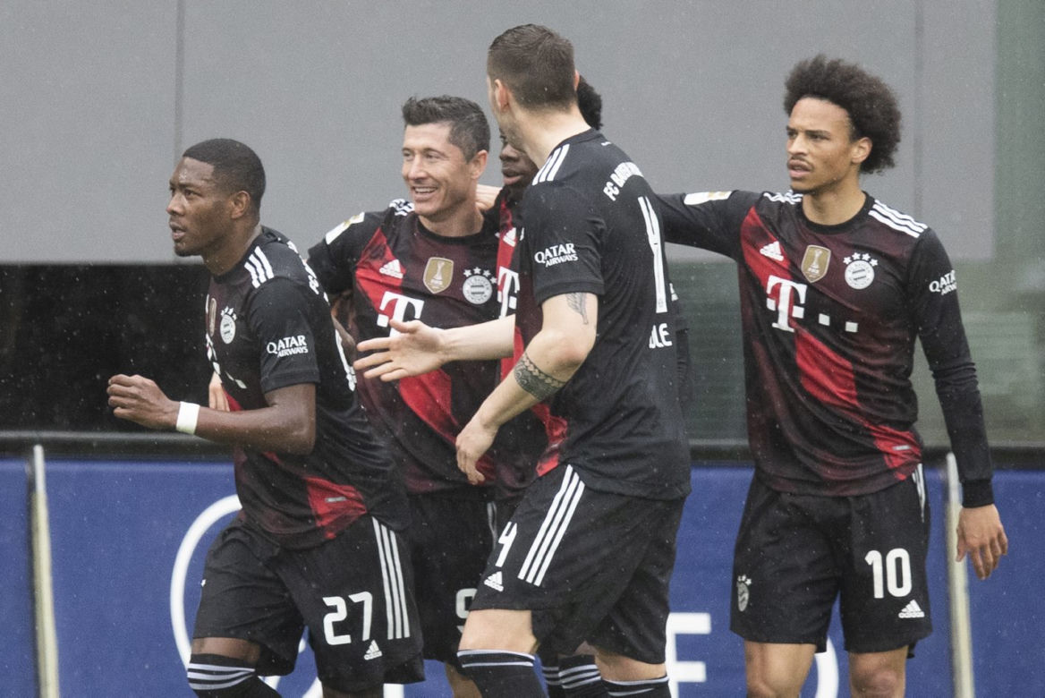 Robert Lewandowski w meczu z Freiburgiem