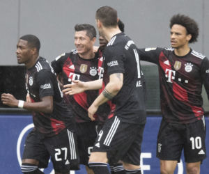 Robert Lewandowski w meczu z Freiburgiem