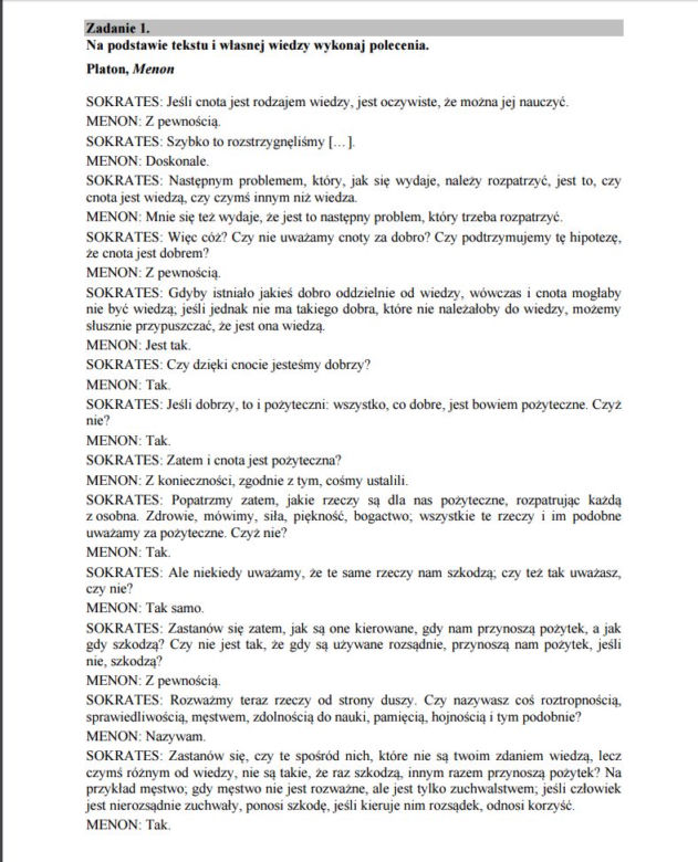 Matura 2016 z filozofii