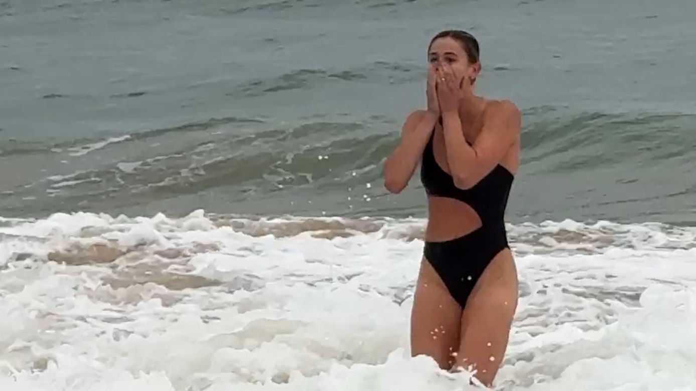 Natalia Bukowiecka i spółka w wodzie