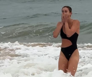 Natalia Bukowiecka i spółka w wodzie