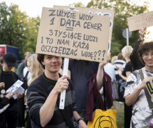 Protest w Piasecznie przeciwko Data Center