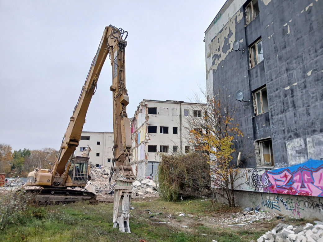 Osiedle Dudziarska w Warszawie – początek rozbiórki