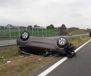 Groźny wypadek na A1! Półroczne dziecko w ciężkim stanie