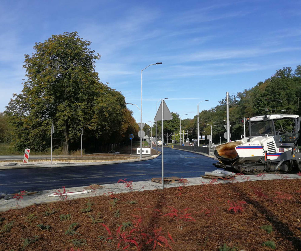 Przebudowa ulicy Arkońskiej - październik 2019