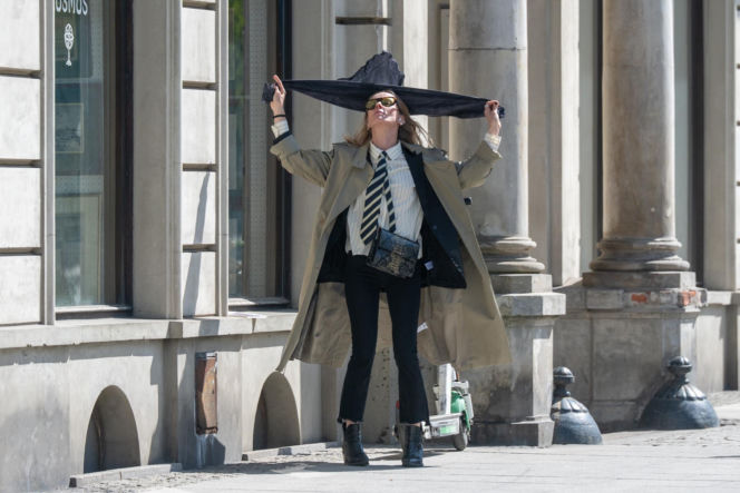 Magdalena Cielecka walczy z wiatrem