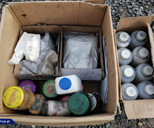 Funkcjonariusze przejęli dziesiątki kilogramów materiałów wybuchowych