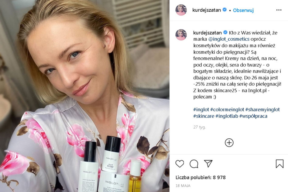 Tyle Kurdej-Szatan zarabia na Instagramie