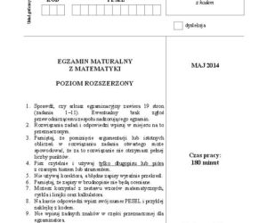 Matura 2014 matematyka poziom rozszerzony