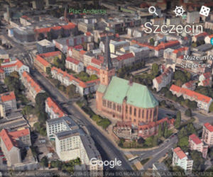Trójwymiarowy Szczecin w Google Earth