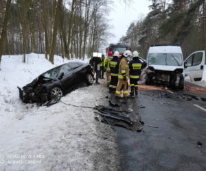 Wypadek na trasie Szymanowo - Słupia Kapitulna