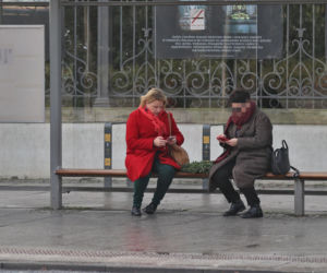 Katarzyna Bosacka w parku