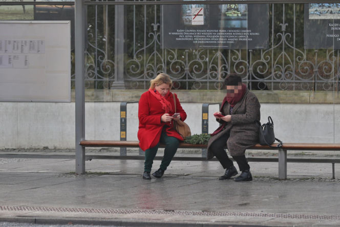 Katarzyna Bosacka w parku