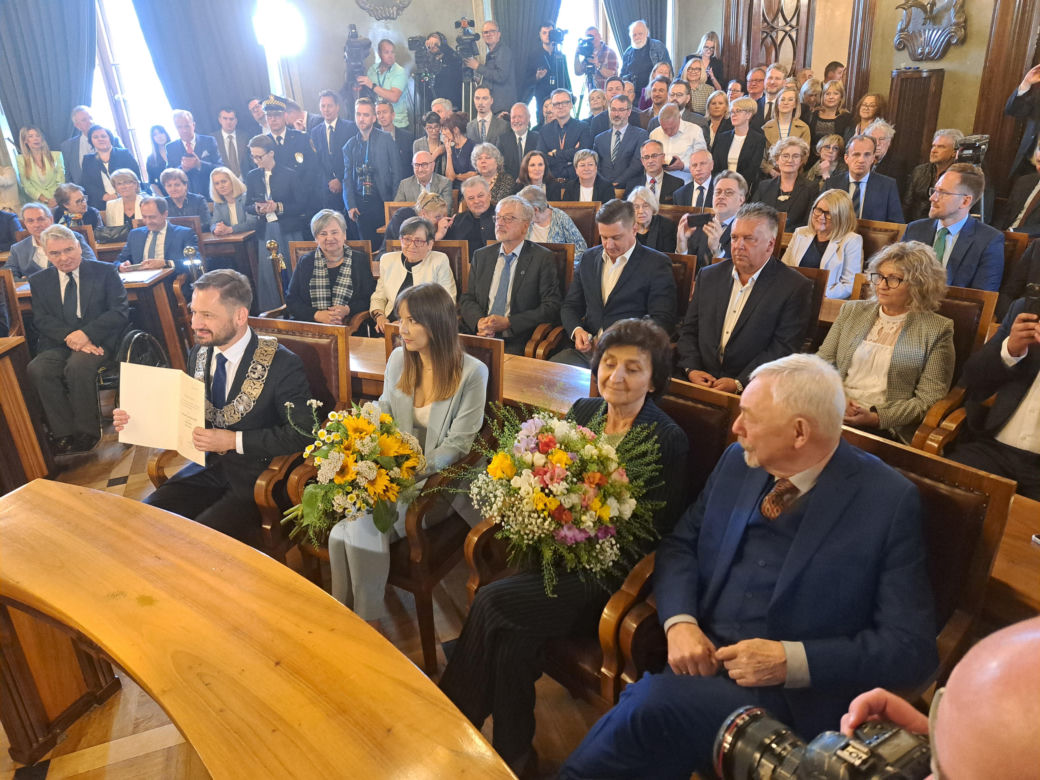 Zaprzysiężenie Aleksandra Miszalskiego na prezydenta miasta Krakowa oraz radnych IX kadencji