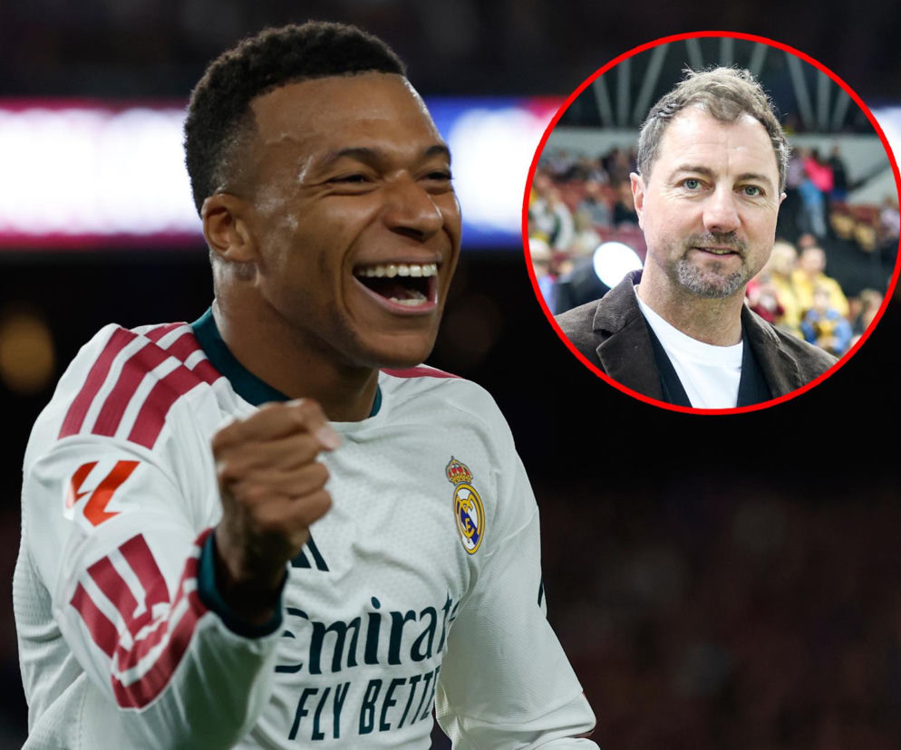 Cieszący się Kylian Mbappe, a na miniaturze Jerzy Dudek. O analizie El Clasico przeczytasz na SE Supersport.