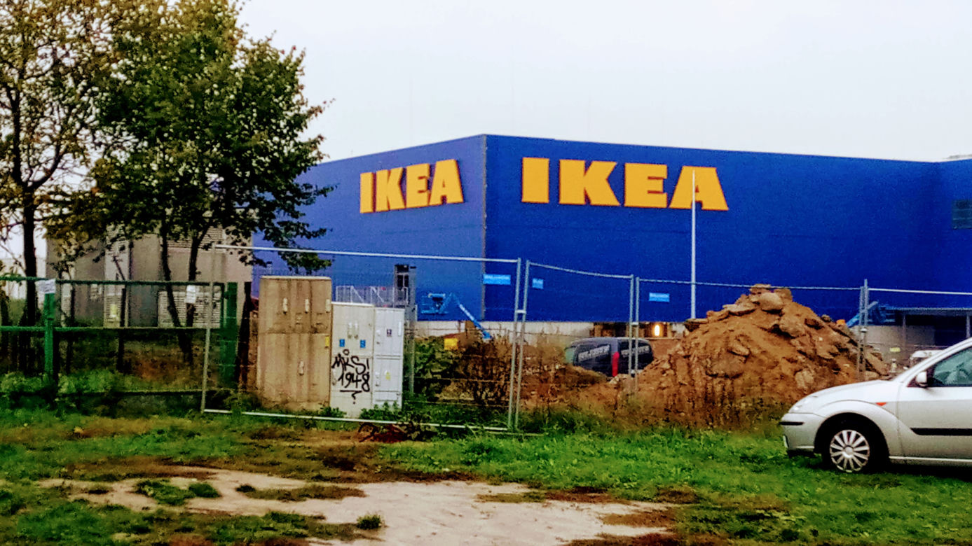 Budowa sklepu IKEA w Szczecinie - październik 2020