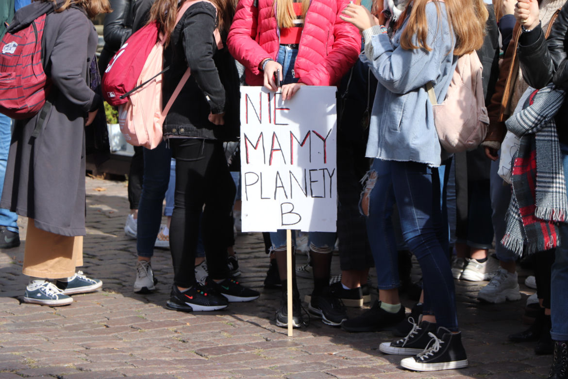 Młodzieżowy Strajk Klimatyczny w Toruniu. Protestowali przeciwko rządowi i korporacjom