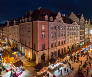 Jarmark Bożonarodzeniowy z lotu ptaka