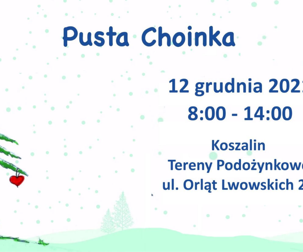 Akcja charytatywna Pusta Choinka w Koszalinie