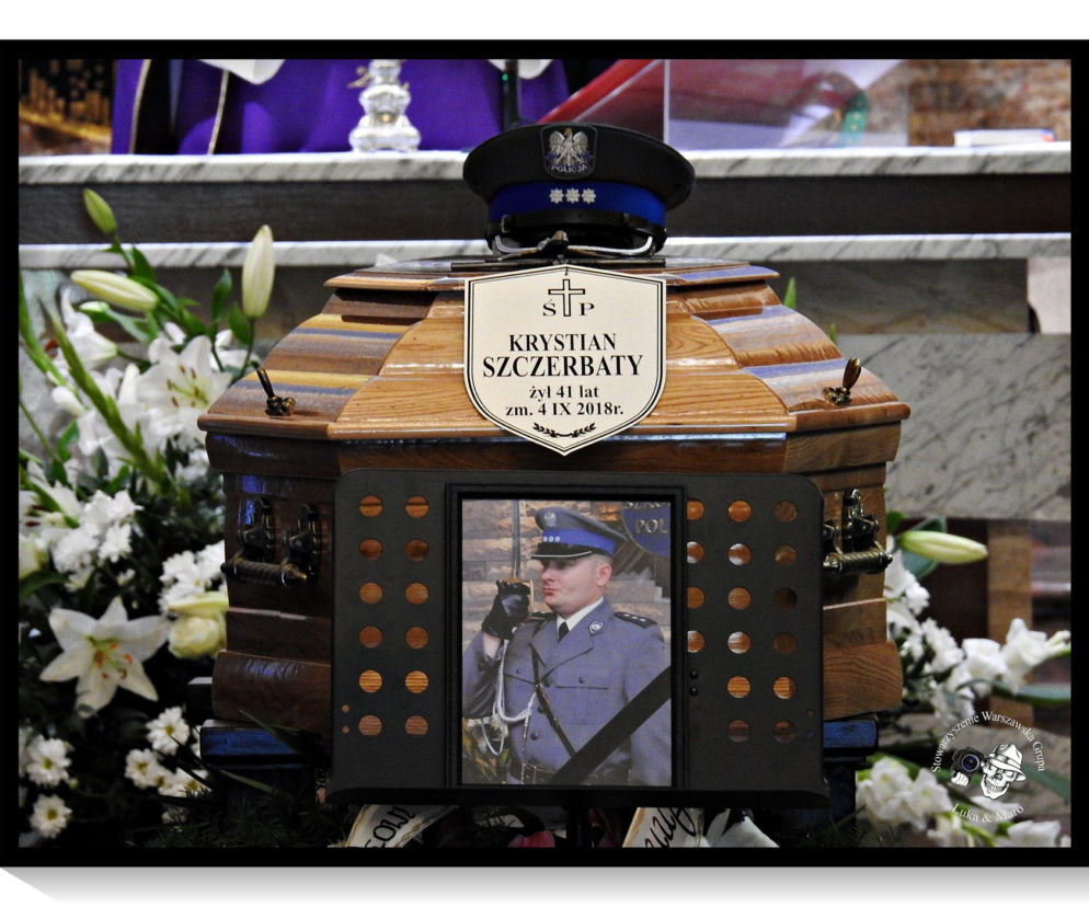 Pogrzeb policjanta który zmarł w pracy