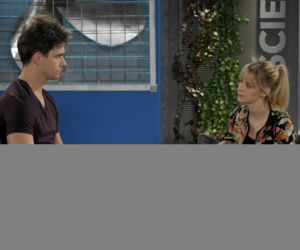 Pierwsza miłość. Paweł (Michał Malinowski), Sabina (Urszula Dębska)