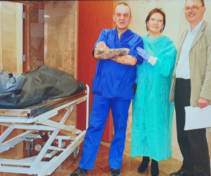 Nowe zdjęcia Ewy Kopacz z prosektorium w Moskwie