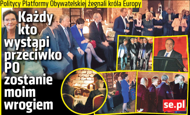 Każdy kto wystąpi przeciwko PO zostanie moim wrogiem