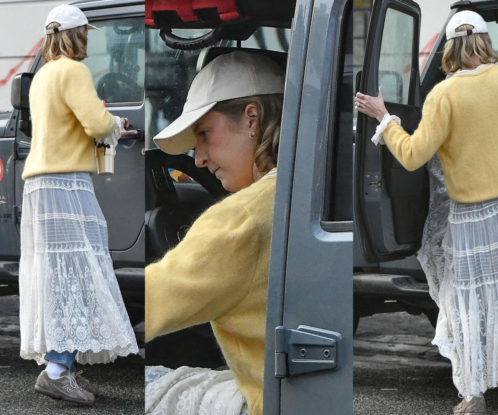 Lara Gessler wozi się w firance