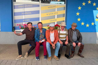 Ranczo nowy sezon 11. Witebski (Jacek Kawalec), Pietrek (Piotr Pręgowski), Hadziuk (Bogdan Kalus), Solejuk (Sylwester Maciejewski), Ignacy Japycz (Daniel Olbrychski)