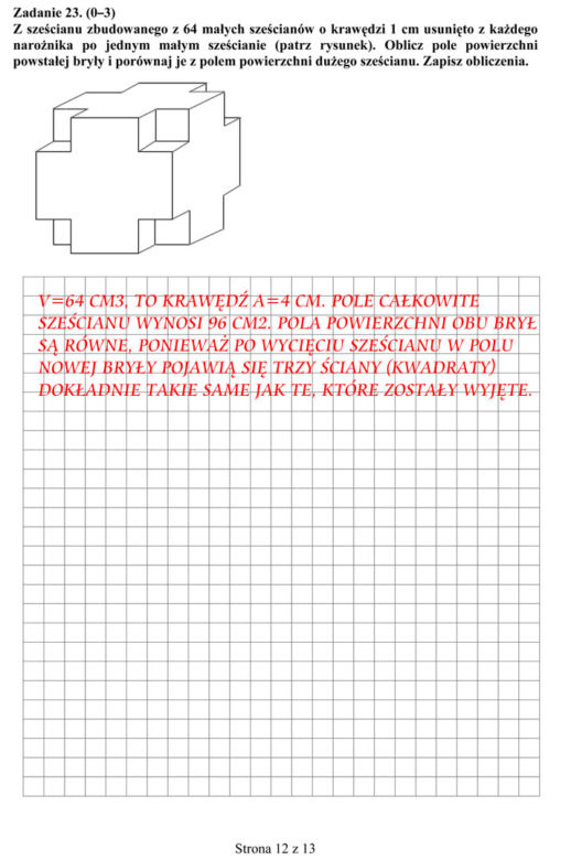 egzamin gimnazjalny 2014 matematyka