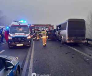 Wypadek w Zagórzu na DK94 w Małopolsce