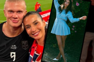 Erling Haaland i jego dziewczyna Isabel Haugseng Johansen. To ona mnie poderwała