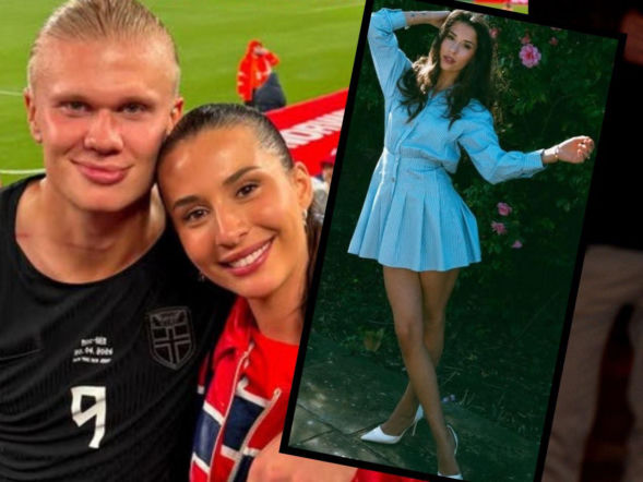 Erling Haaland i jego dziewczyna Isabel Haugseng Johansen. To ona mnie poderwała