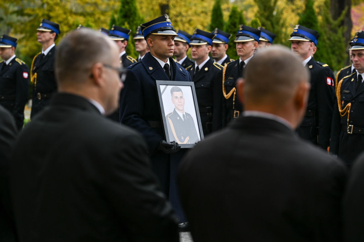 Pogrzeb asp. Bartłomieja Pieroga, jednego z dwóch strażaków, którzy zginęli w pożarze w Nisku