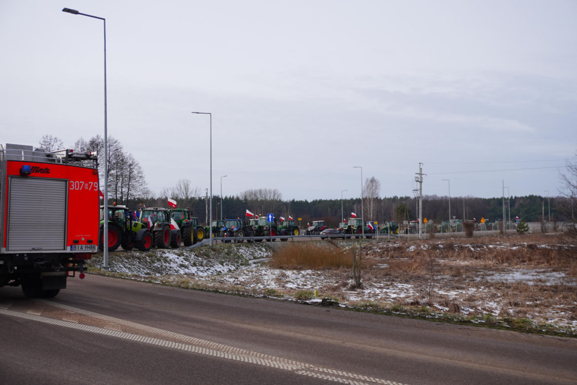 Protest rolników w Podlaskiem. Ciągniki blokują drogi w całym województwie! 