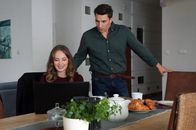 Barwy szczęścia, odcinek 3320. Oliwka (Wiktoria Gąsiewska), Tomasz (Jakub Sokołowski)