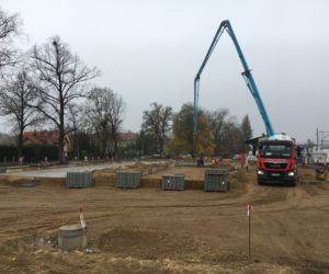 Budowa węzła przesiadkowego w Podjuchach - grudzień 2020