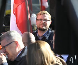 Protest pod TK. Kaczyński